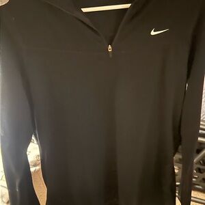 Nike Black Pullover with Zip Collar